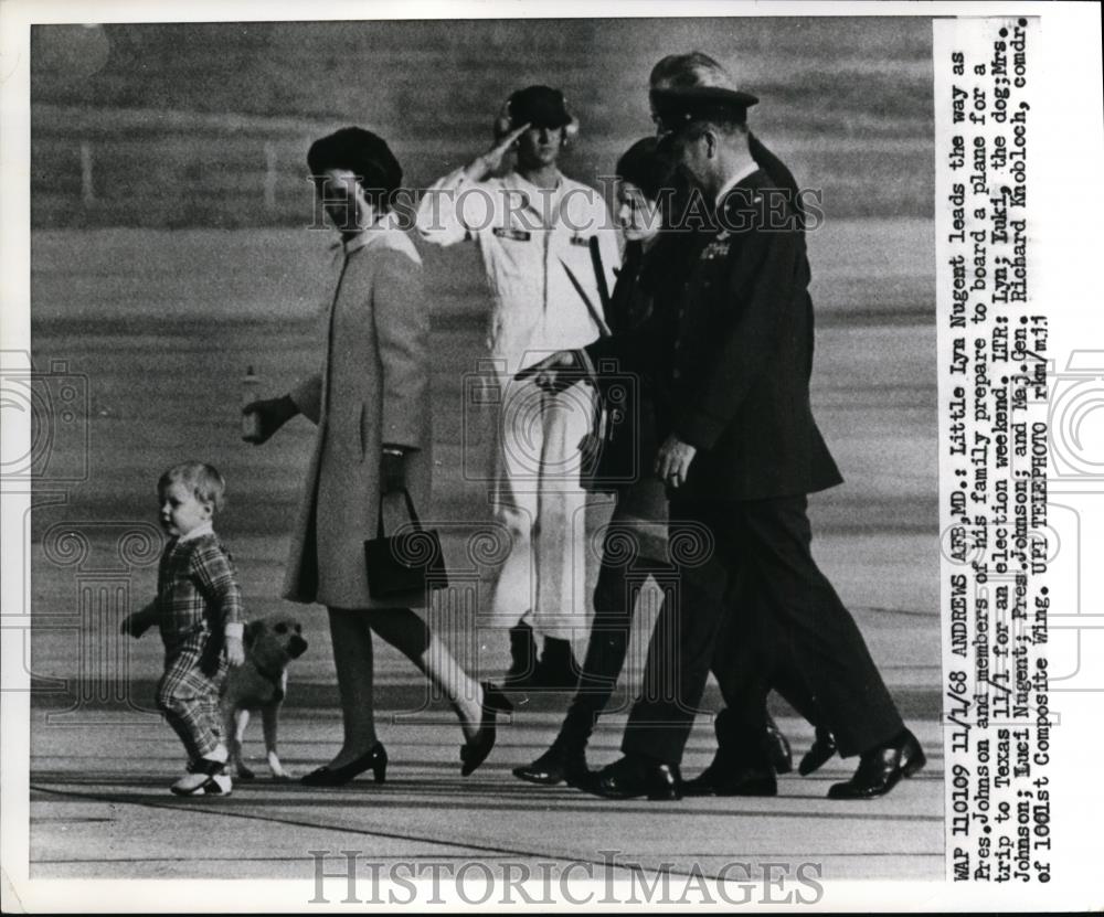 1968 Press Photo Lyn Nugent Grandchild of President & Mrs Lyndon Johnson - Historic Images