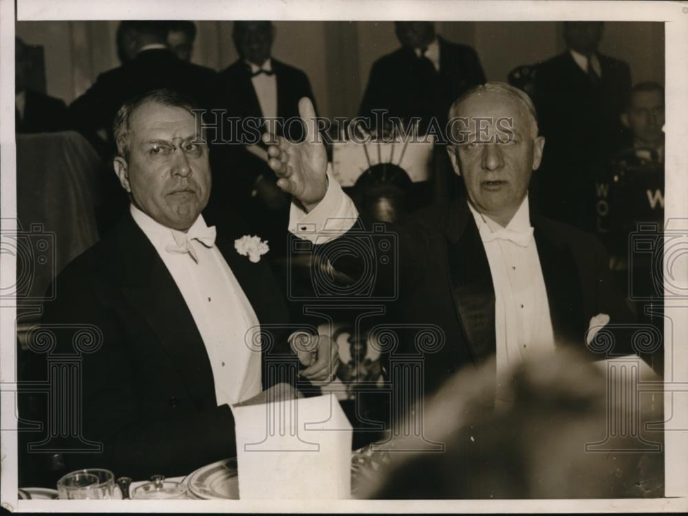 1936 Press Photo Alfred Smith & Jouett Shouse President American Liberty League - Historic Images