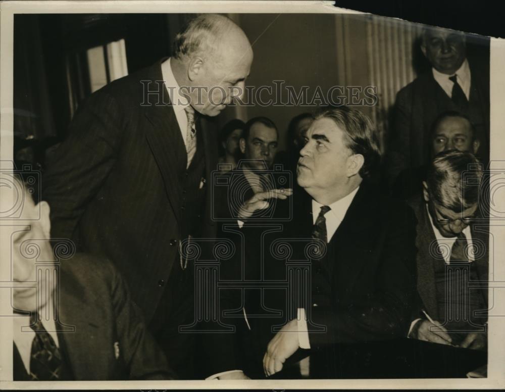 1937 Press Photo Rep. Andrew Jackson May And John Lewis - Historic Images