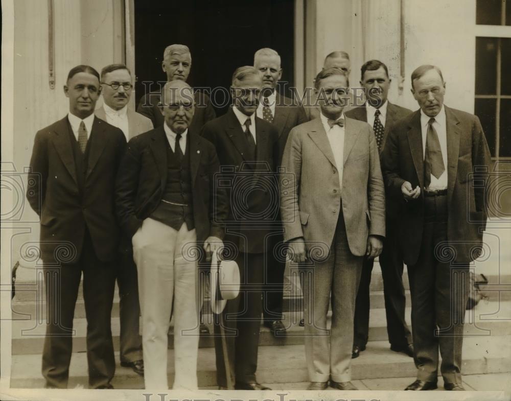 1930 Press Photo Federal Drought Committee at White House - Historic Images