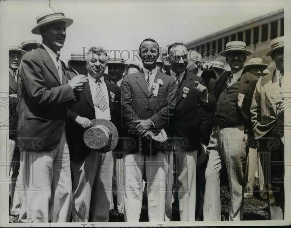 1934 Press Photo Colonel Theodore Roosevelt Arrives at Class Reunion - Historic Images