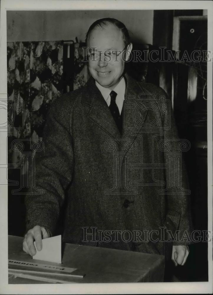 1938 Press Photo Robert A. Taft Republican Candidate U.S. Senate - Historic Images