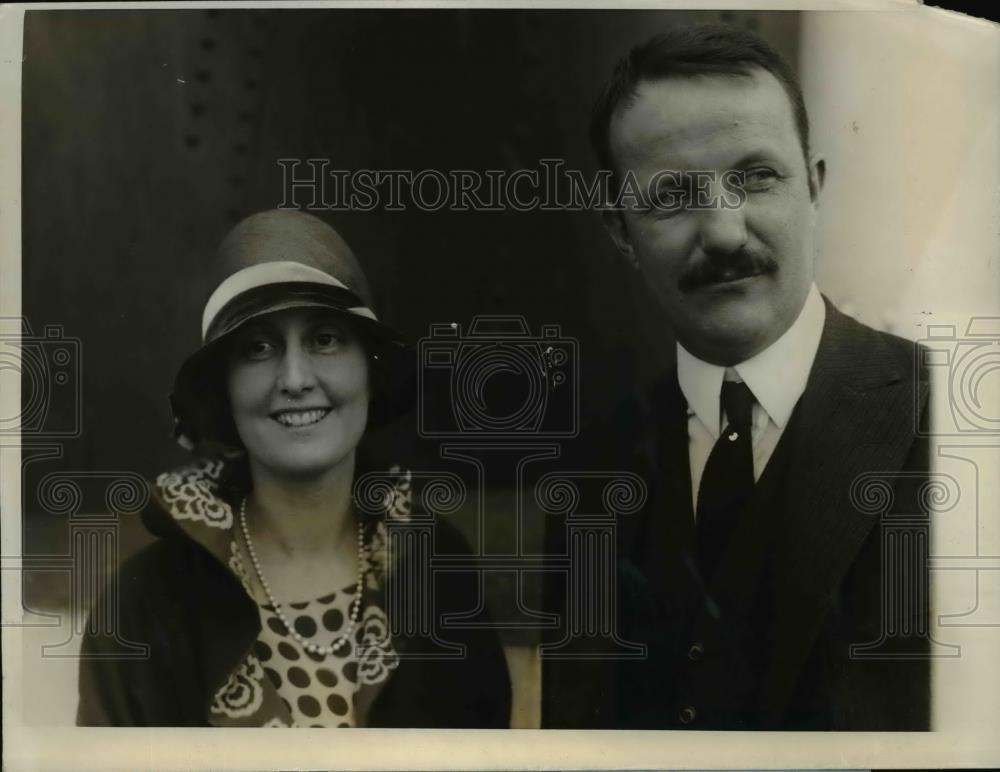 1928 Press Photo President&#39;s Son Kermit Roosevelt &amp; Wife - Historic Images