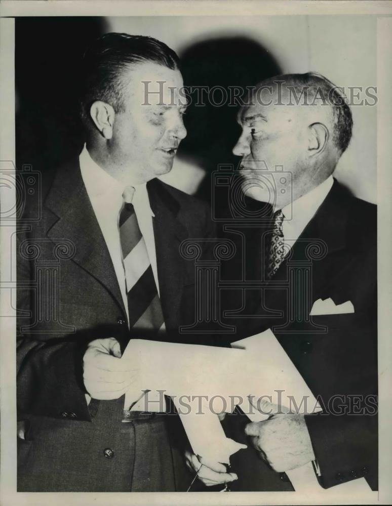 1946 Press Photo Topeka Kansas Harry Woodring Chariman Of Buzz Hill, Republican - Historic Images