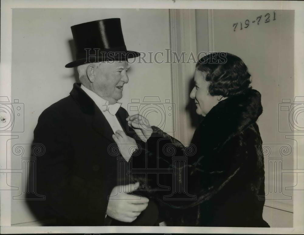 1940 Press Photo Washington DC Vice President and Mrs John N Garner - Historic Images