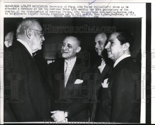 1958 Press Photo Washington Secy of State John Foster Dulles - nee72819 - Historic Images