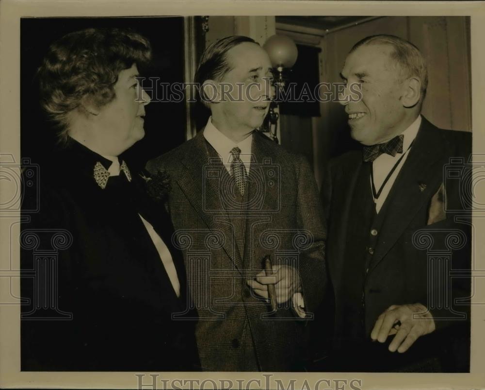 1939 Press Photo Ambassador Claude Bowers to Spain, Rep's Edith Rogers & Bloom - Historic Images
