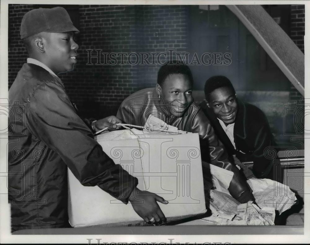 1965 Press Photo James Philpoths, Eddie Smith and Alton Smith of Cleveland - Historic Images