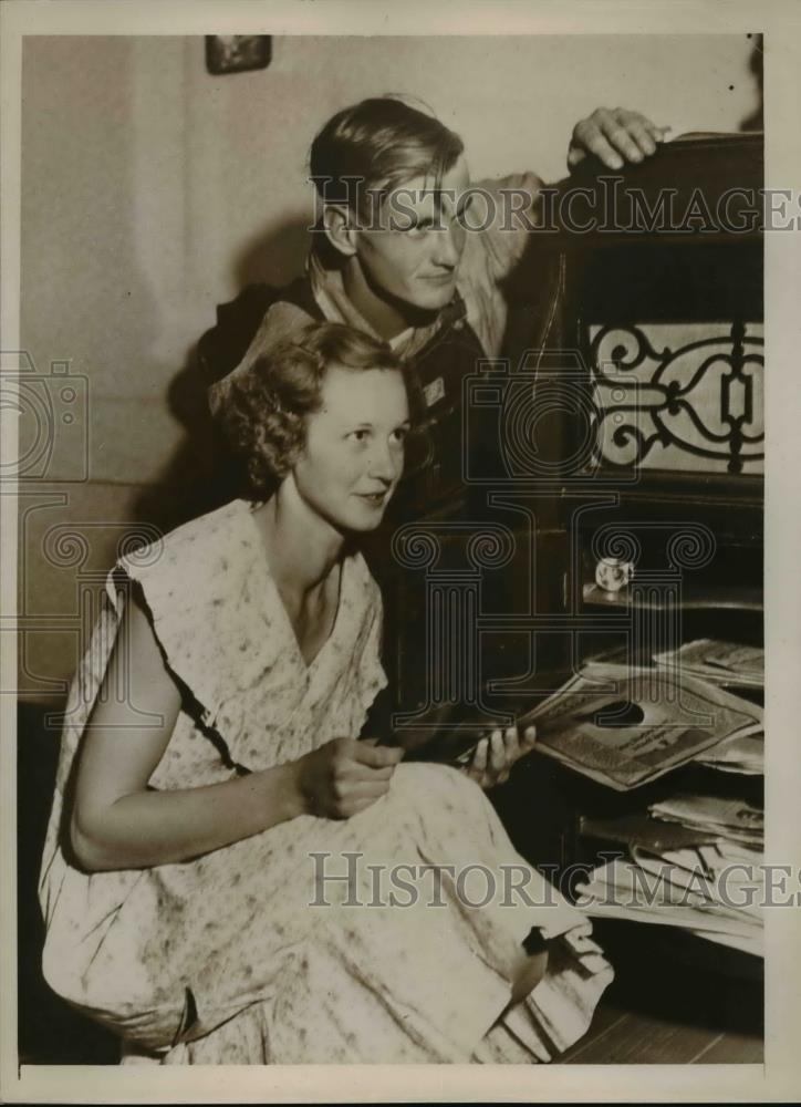 1937 Press Photo Mary Lee Williams, Ben Ipock discovered they were siblings - Historic Images