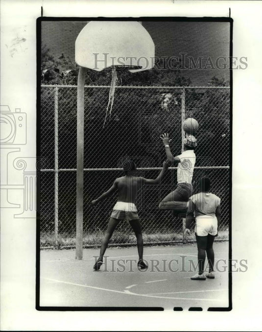 1984 Press Photo Everhart Playground at E90th & Everhart  - cva76280 - Historic Images