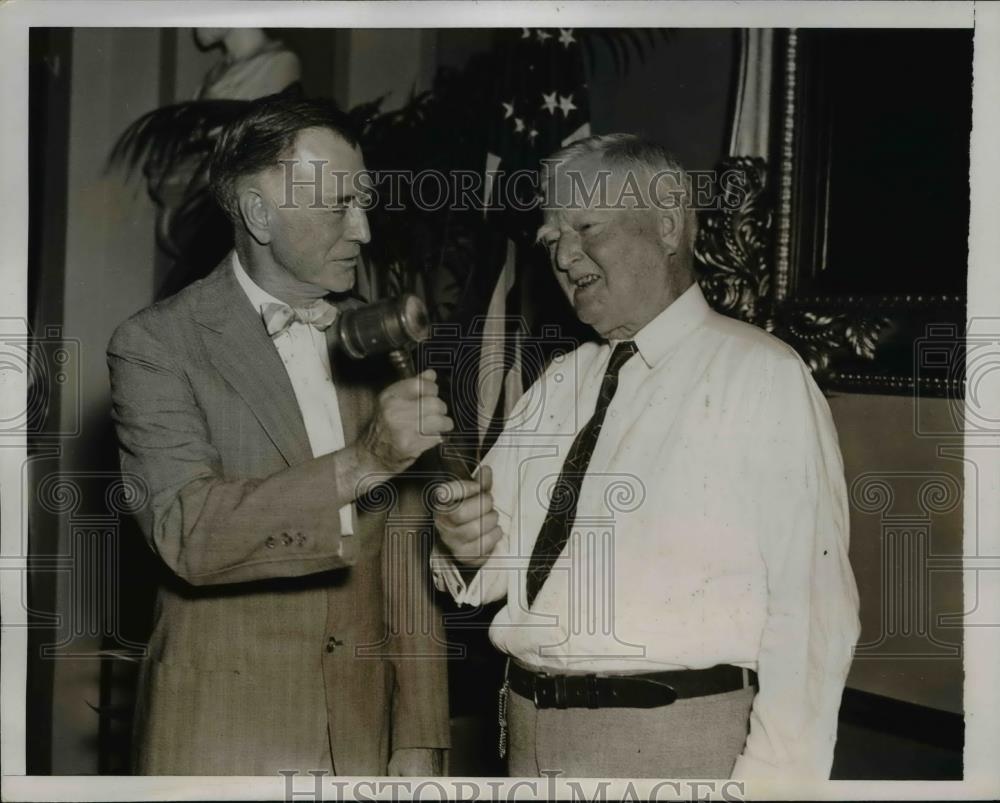 1937 Press Photo Vice President John Garner and Sen Key Pittman - Historic Images