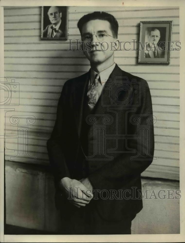 1938 Press Photo Judson A Rudd- President of Bryan U. - Historic Images