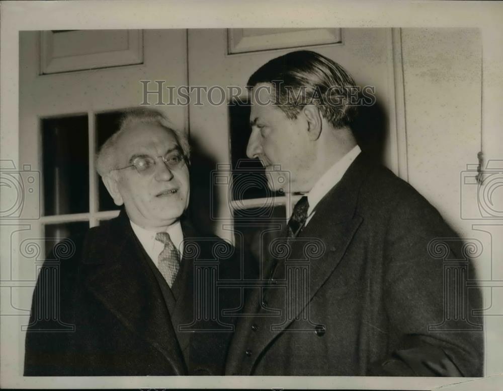 1939 Press Photo Washington DC Rabbi Stephen WIse and Dr Solomon Goldman - Historic Images