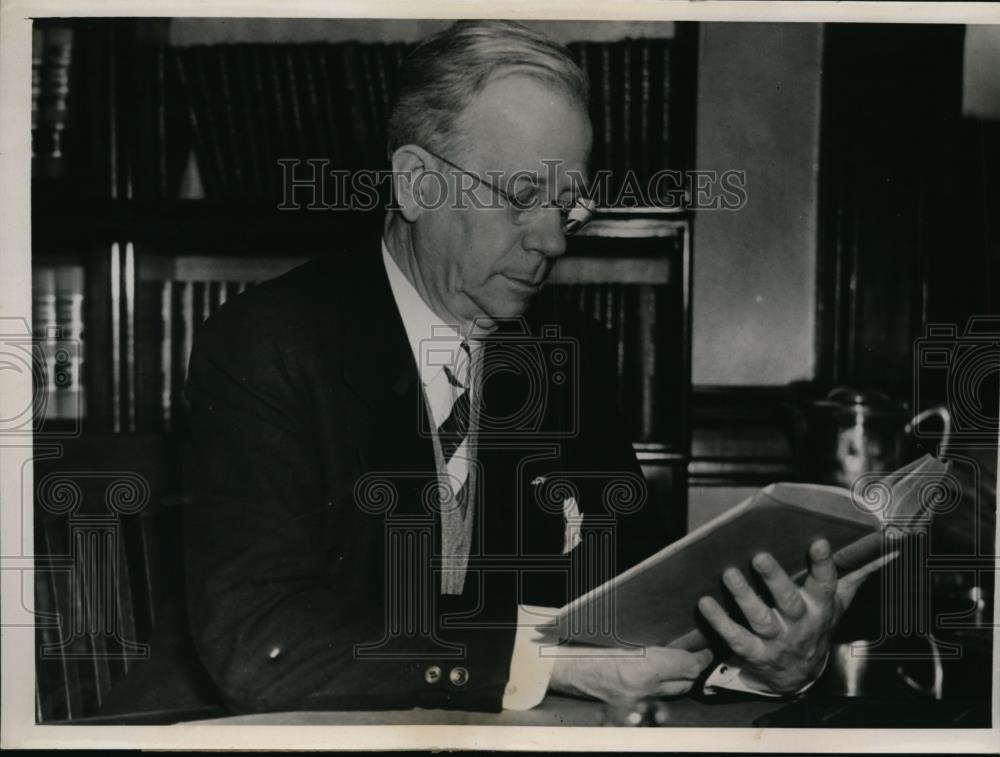 1939 Press Photo Kansas City Federal Judge Richard Hopkins - Historic Images