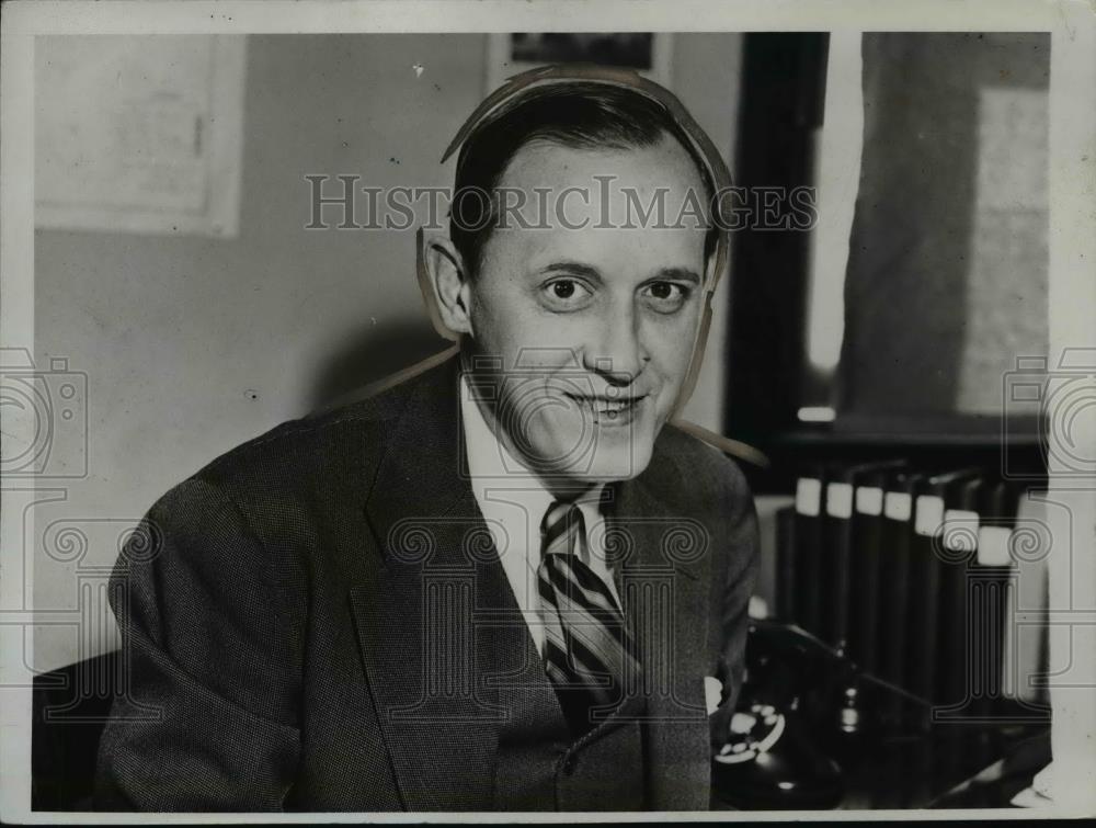 1934 Press Photo Harry L. Hopkins Federal Emergency Relief Administrator. - Historic Images