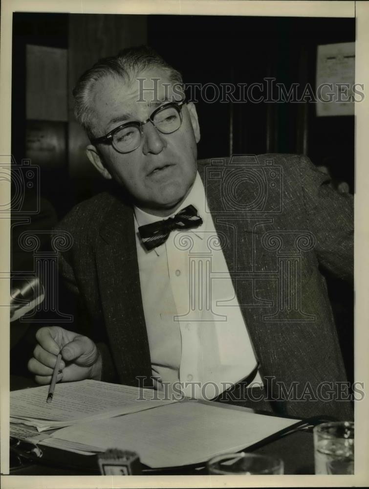 1956 Press Photo James G Patton president of National Farmers Union in DC - Historic Images