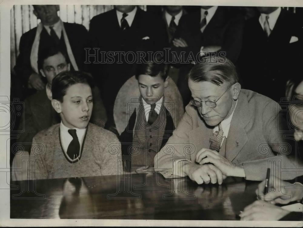 1932 Press Photo Edward Collis, Frank J Corr, Bertram Arnold - Historic Images