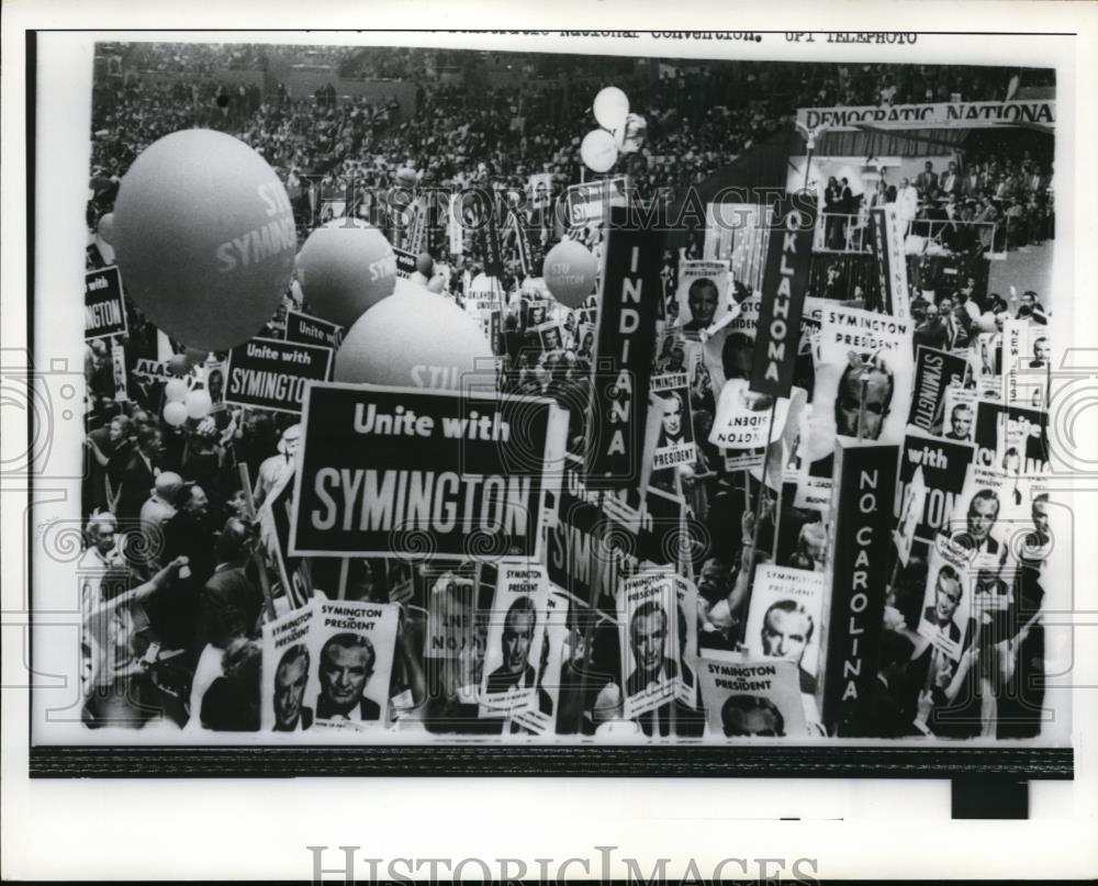 1960 Press Photo Symington for President at Democratic National Convention - Historic Images