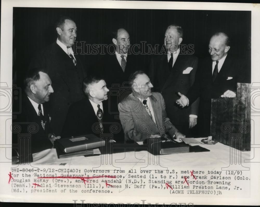 1949 Press Photo Governors from U.S. met for National Governors Conference. - Historic Images