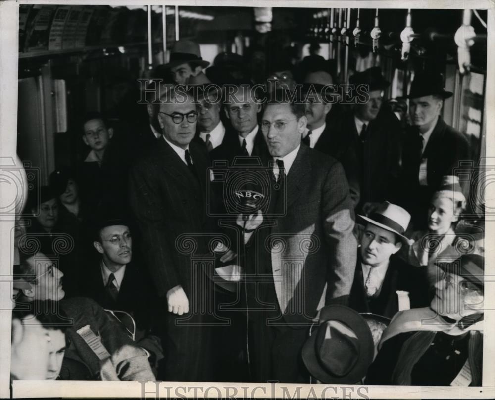 1938 Press Photo First Official Trip of Ferry across the San Francsico Bay. - Historic Images