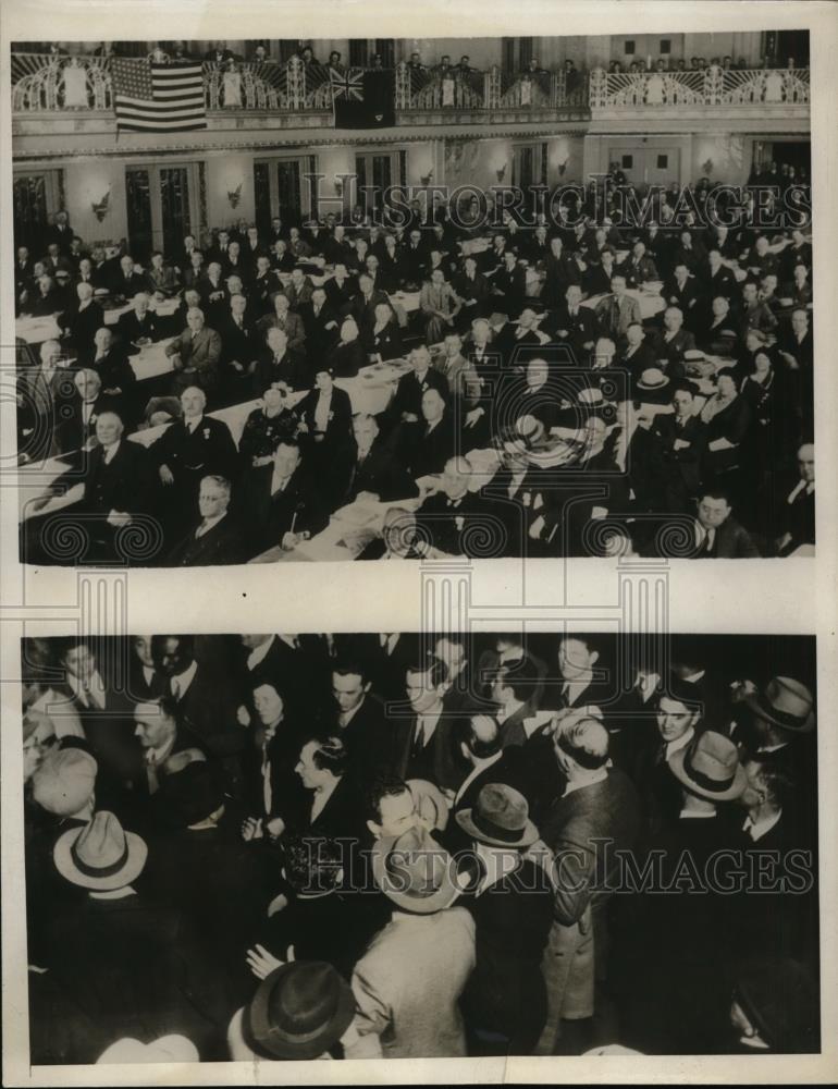 1932 Press Photo insurgents storm A.F. of L. Convention in cincinnati Ohio - Historic Images