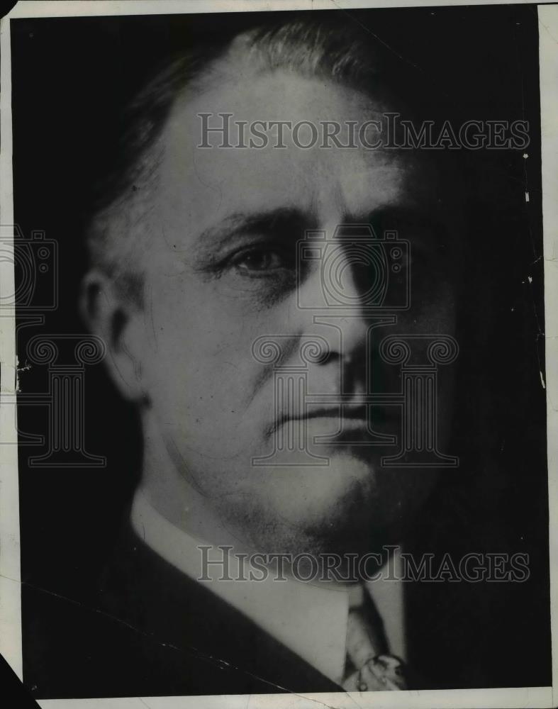 1932 Press Photo A portrait of President Franklin Delano Roosevelt - Historic Images