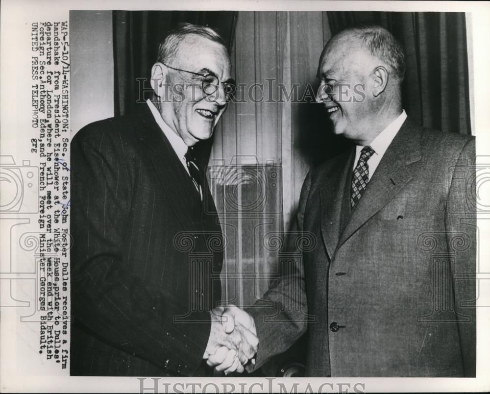 1953 Press Photo Sec. of State John Foster Dulles - Historic Images