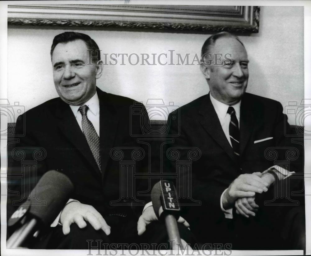 1969 Press Photo New York Secy of State Wm Rogers and Soviet Foreign Minister - Historic Images