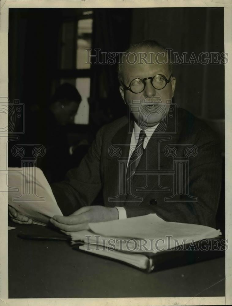 1934 Press Photo Walter Gifford of N.Y. Pres. of American Telephone &amp; Telegraph - Historic Images