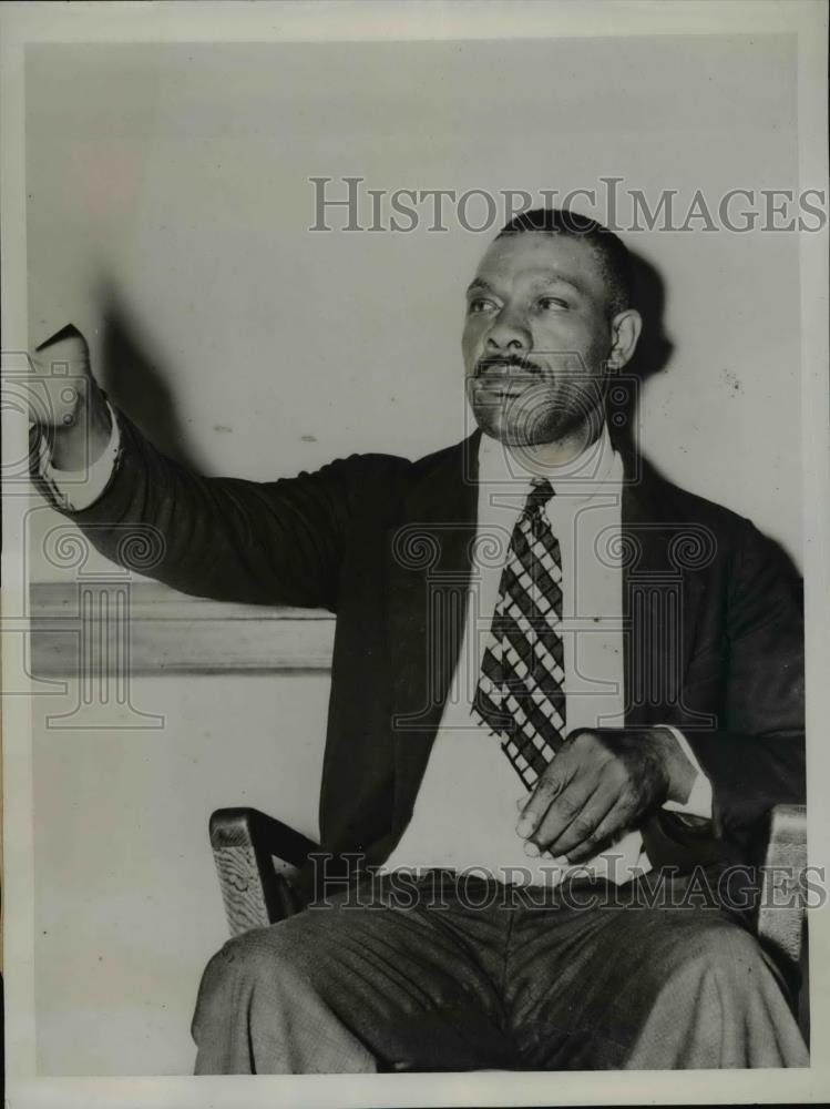 1938 Press Photo Charlie Schott at trial of Harlan County mine operators in KY - Historic Images