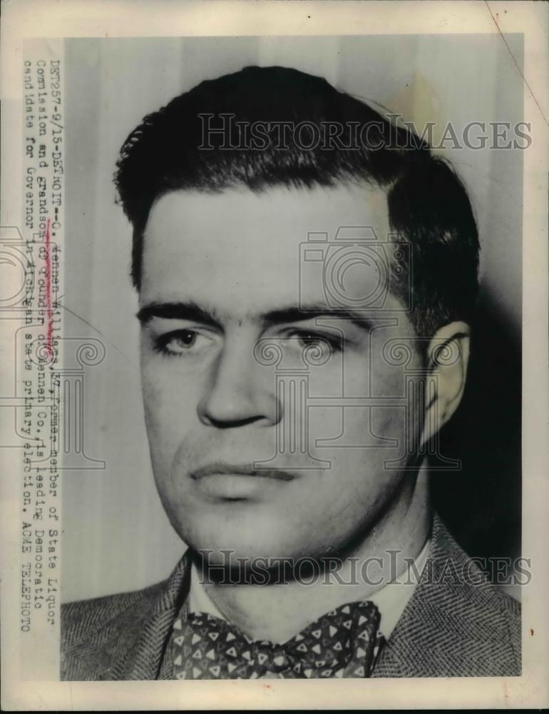 1948 Press Photo C. Mennen Williams leads the Democratic candidates in primary - Historic Images