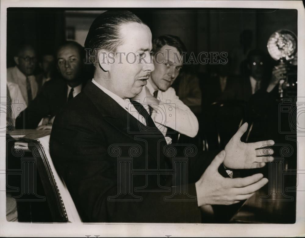 1937 Press Photo George A Patterson of Chicago Representative of SWOC - Historic Images