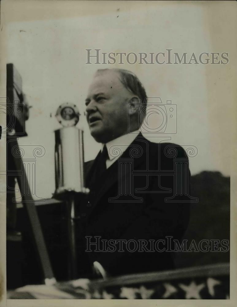 1934 Press Photo President Herbert Hoover - Historic Images
