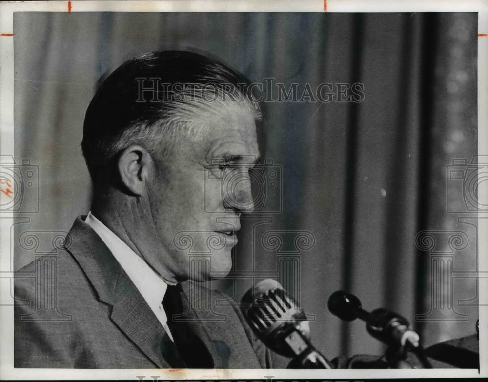 1963 Press Photo Willard Romney, Governor of Massachusetts. - Historic Images