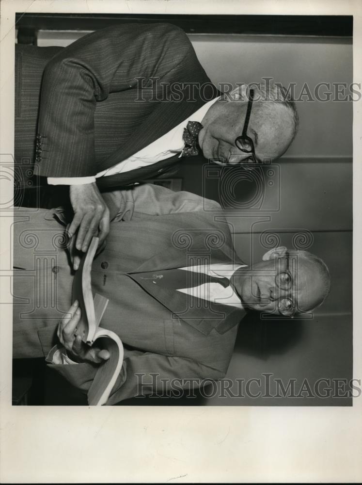 1955 Press Photo Prosecutors Saul Danaceau and John Mahon - Historic Images