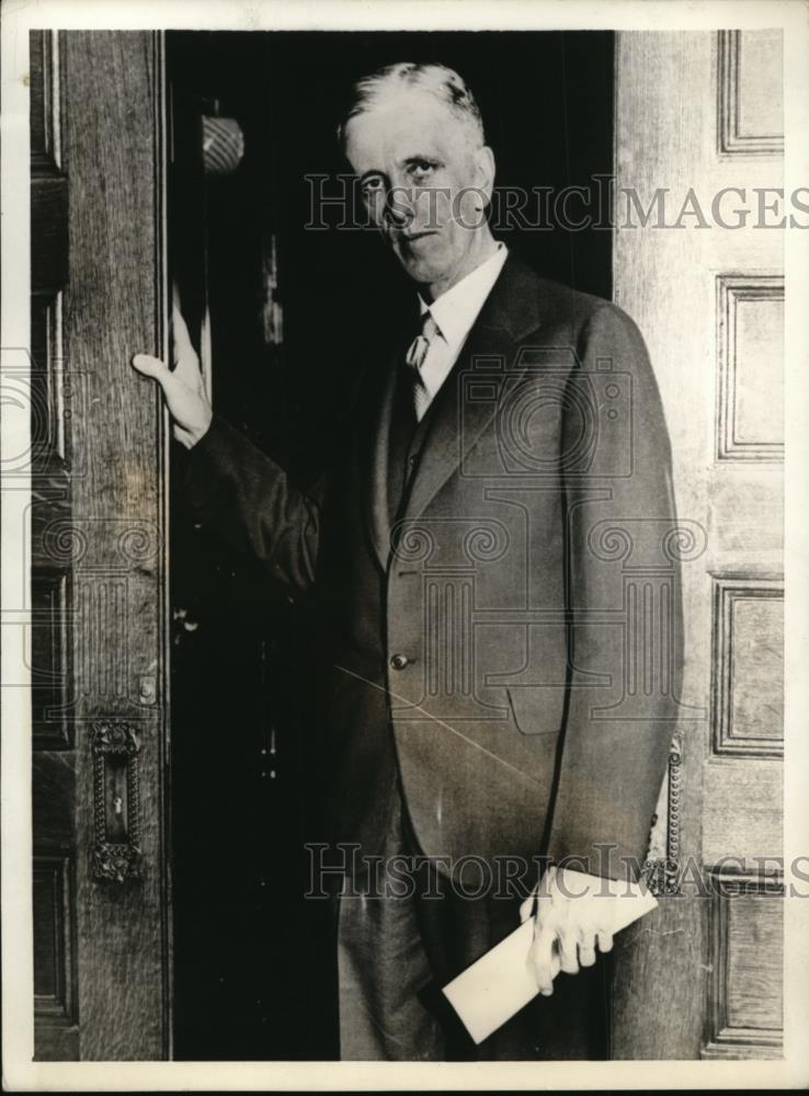 1934 Press Photo Dr Ambrose F Dowd Newark NJ psychiatrist to examine B Hauptmann - Historic Images