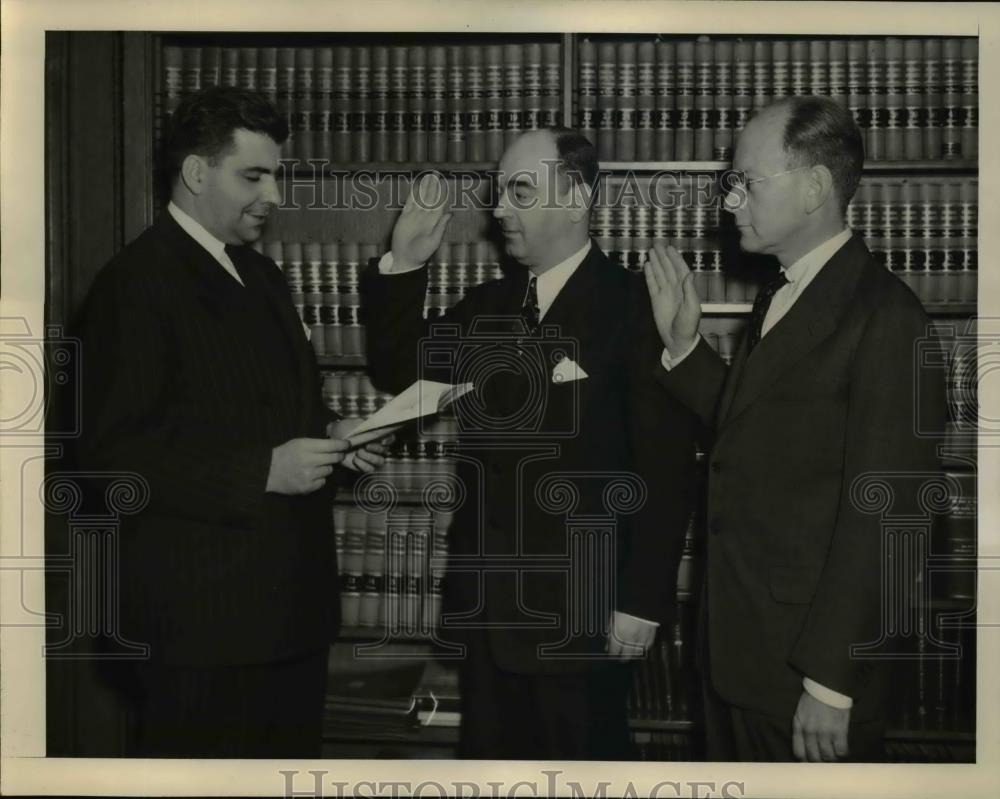 1941 Press Photo US Atty Mathias F. Correa, Edward Corgi, Robert Benjamin Board - Historic Images