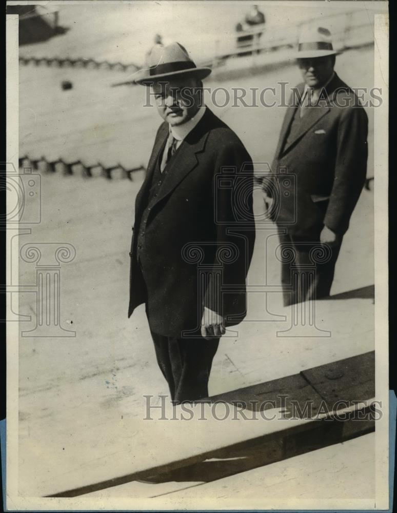 1928 Press Photo Republican Presidential Nominee Herbert Hoover Stanford Univers - Historic Images