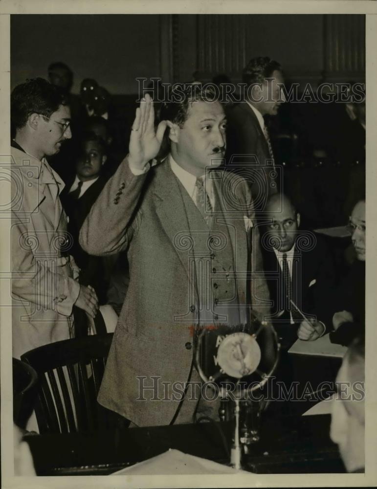 1934 Press Photo Dr Joseph Bregstein testimony trouble with stewards - Historic Images