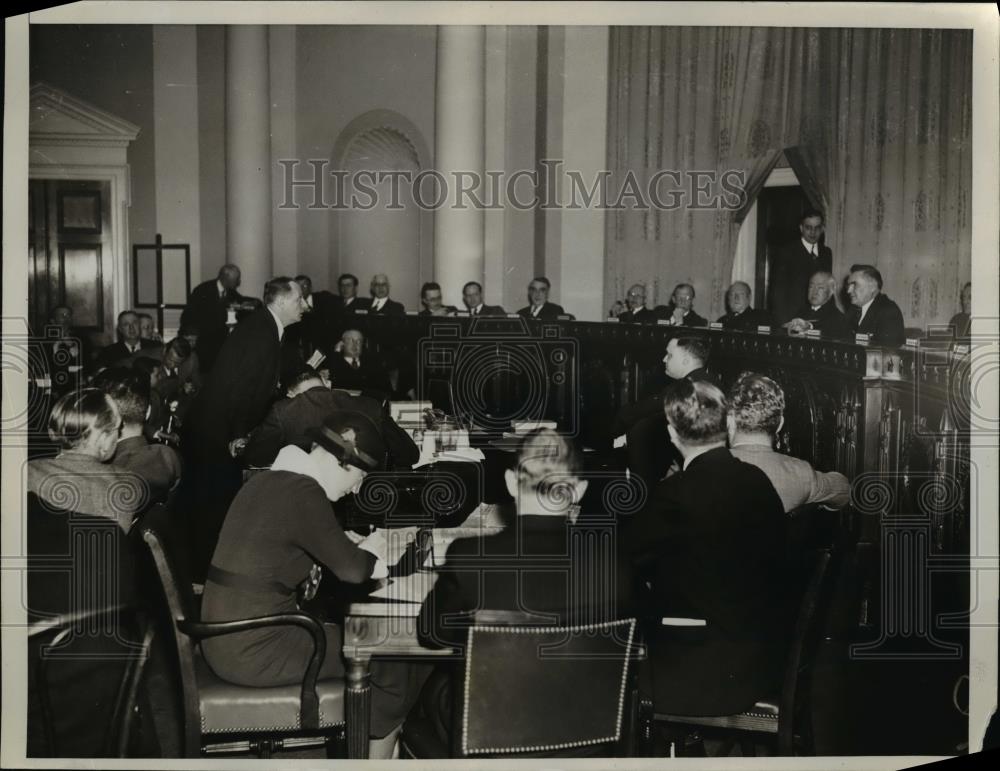 1935 Press Photo Frank Bernard, Jr. Head of San Francisco National Commander of - Historic Images