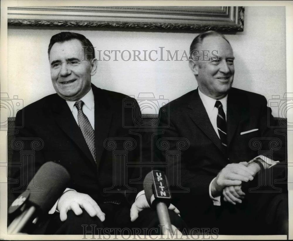 1969 Press Photo New York Secy of State Williams Rogers, Soviet Foreign Minister - Historic Images