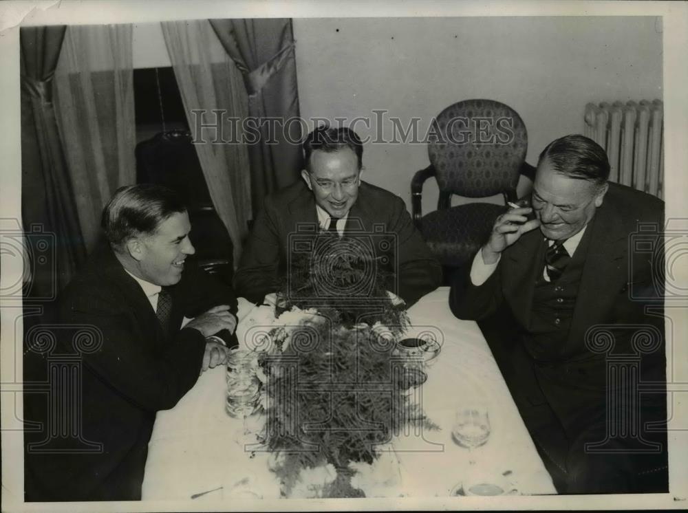 1938 Press Photo Wash DC Sec of Agri Henry Wallace, Lyman Bryson Columbia U - Historic Images