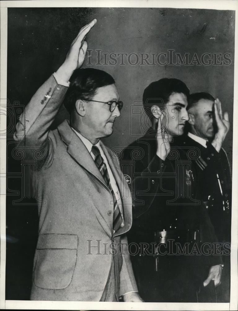 1937 Press Photo R.P Shuler Known In Radio Was In Court Due To Traffic Violation - Historic Images