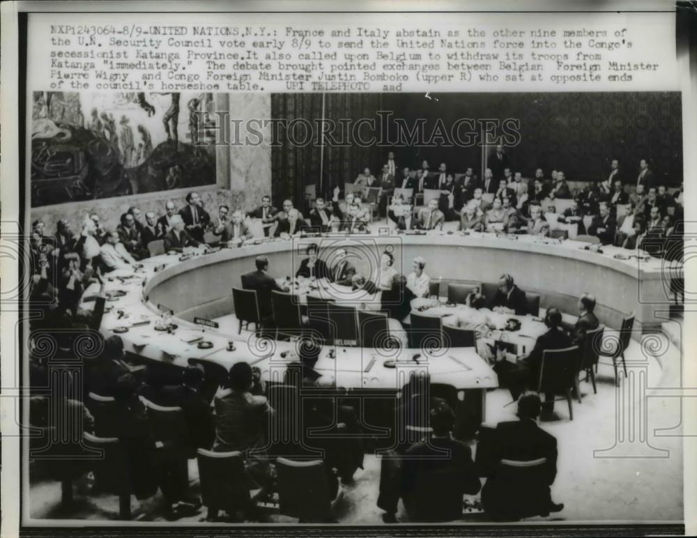 1960 Press Photo United Nations Security Council Session - Historic Images