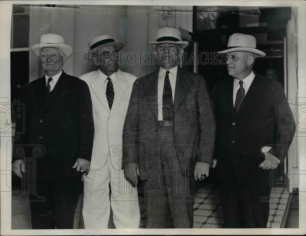 1938 Press Photo Vice Pres John Garner Speaker of the House William Bankhead Sen - Historic Images