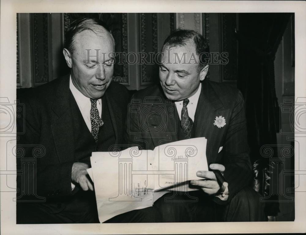 1939 Press Photo Sen. Robert Taft, Sen. John A. Danaher - Historic Images