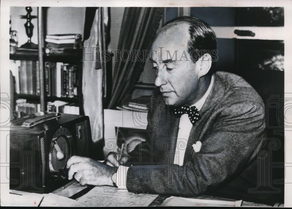 1952 Press Photo Governor Adlai Stevenson Democratic Presidential Candidate - Historic Images