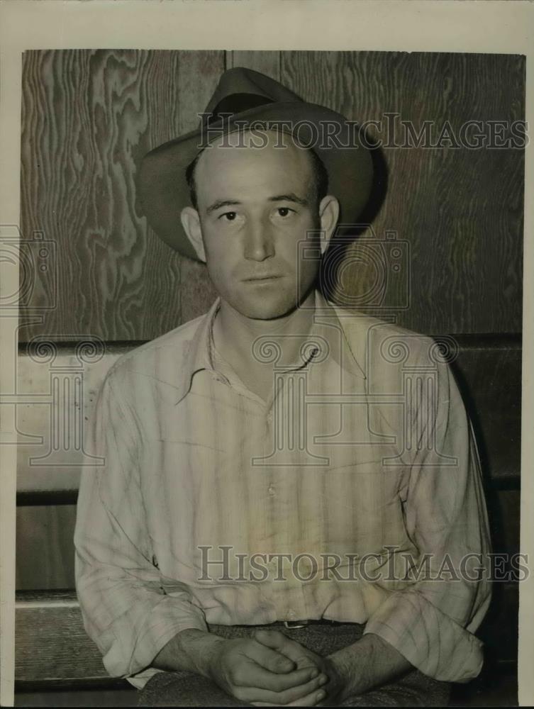 1938 Press Photo Edward C Nicodemus Seattle Wash bandit arrested in Ariz - Historic Images