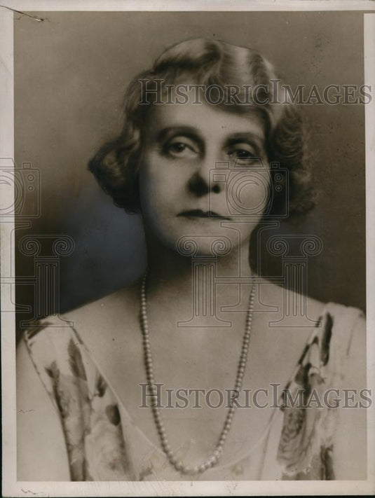 1936 Press Photo Mrs William E. Borah Portrait - Historic Images