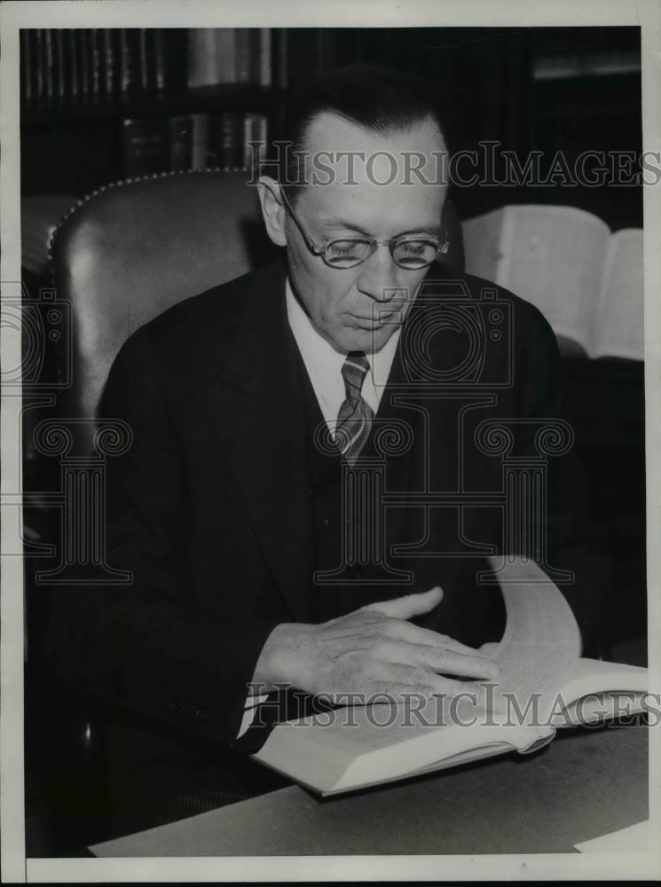 1938 Press Photo Justice Harold M Stephens of US Supreme Court - Historic Images